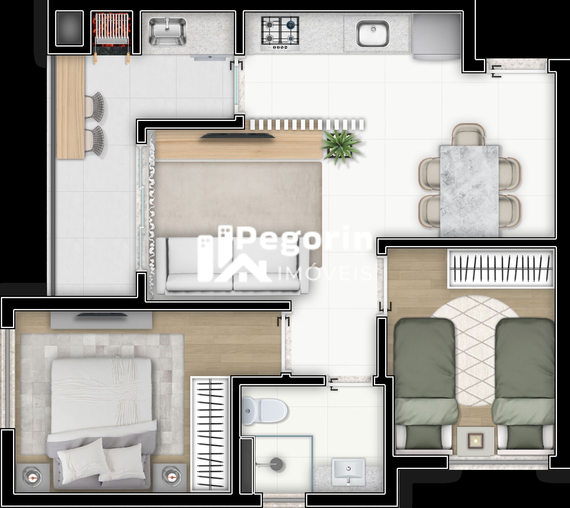 Apartamento à venda com 2 quartos, 52m² - Foto 15