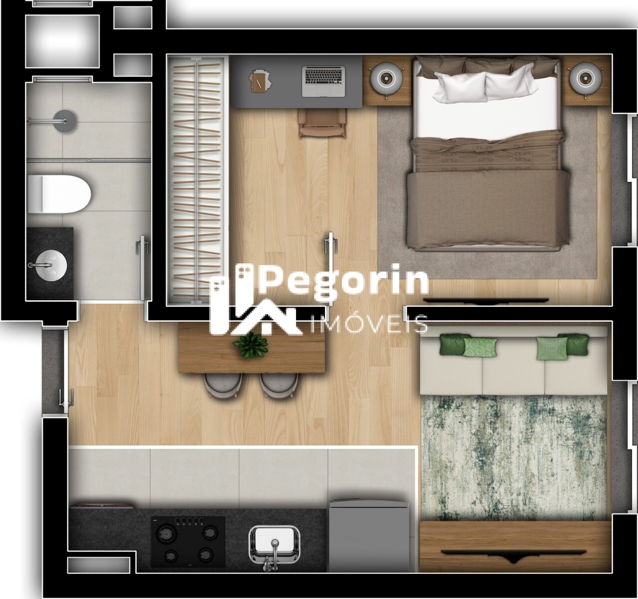 Apartamento à venda com 1 quarto, 30m² - Foto 31