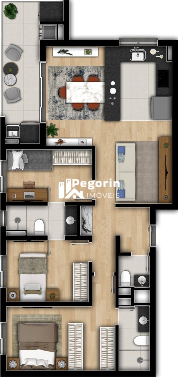 Apartamento à venda com 1 quarto, 30m² - Foto 33