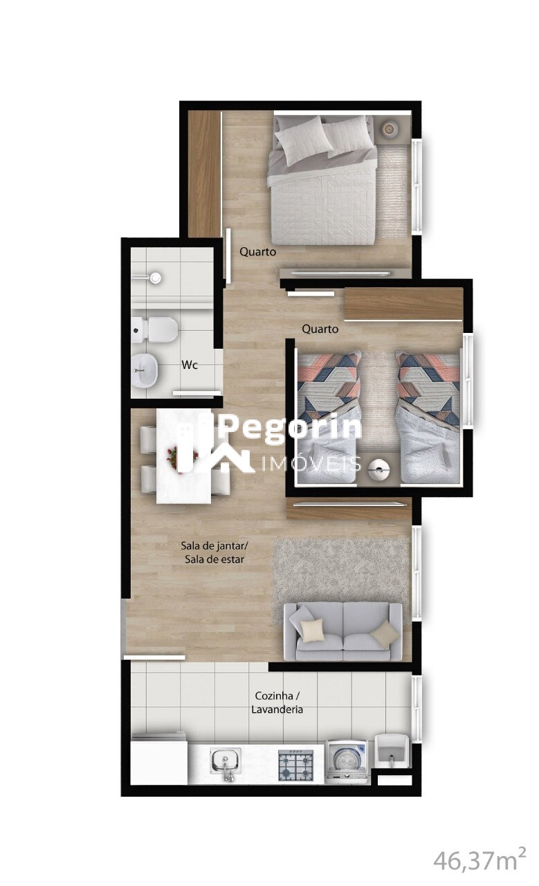 Apartamento à venda com 2 quartos, 46m² - Foto 31