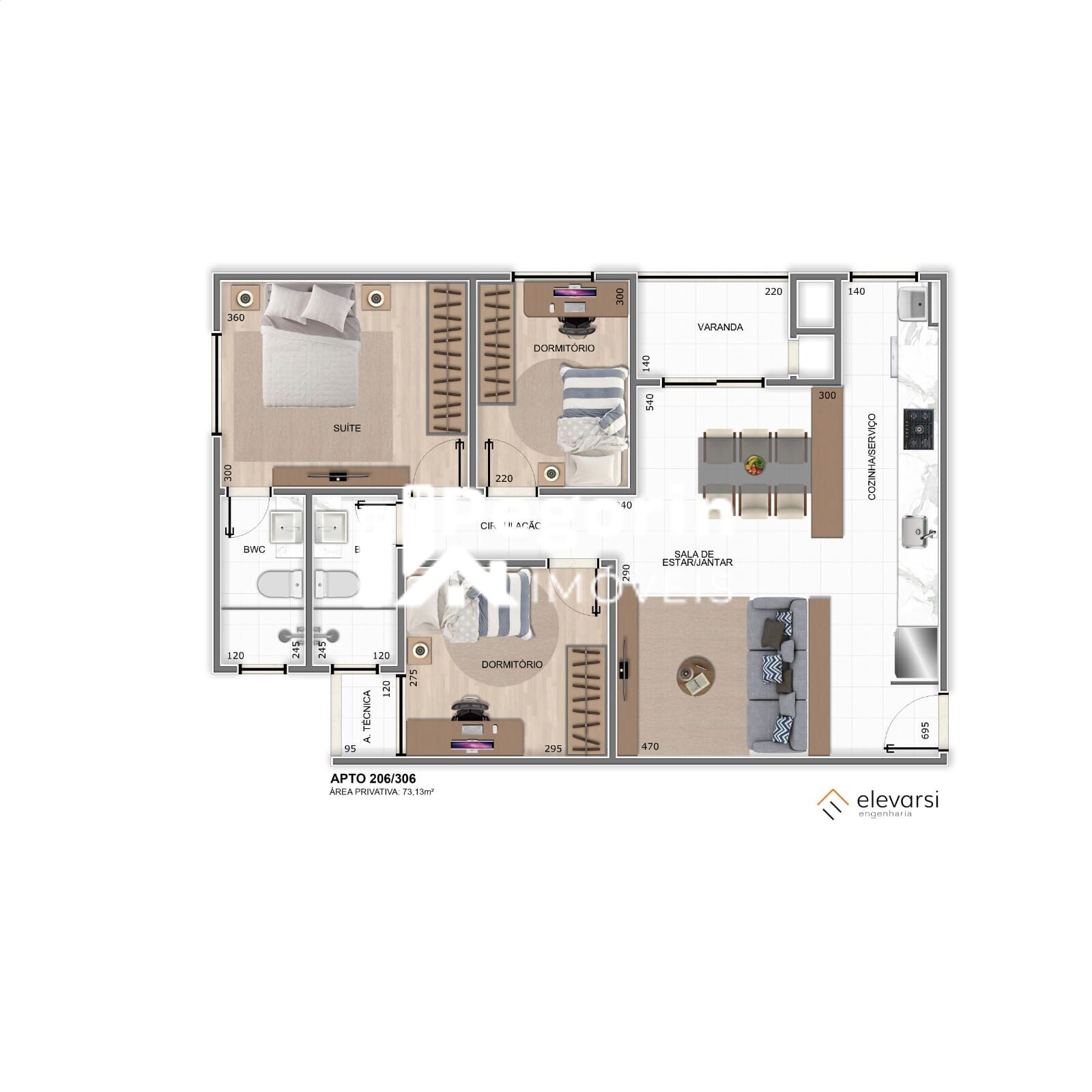 Apartamento à venda com 2 quartos, 62m² - Foto 14