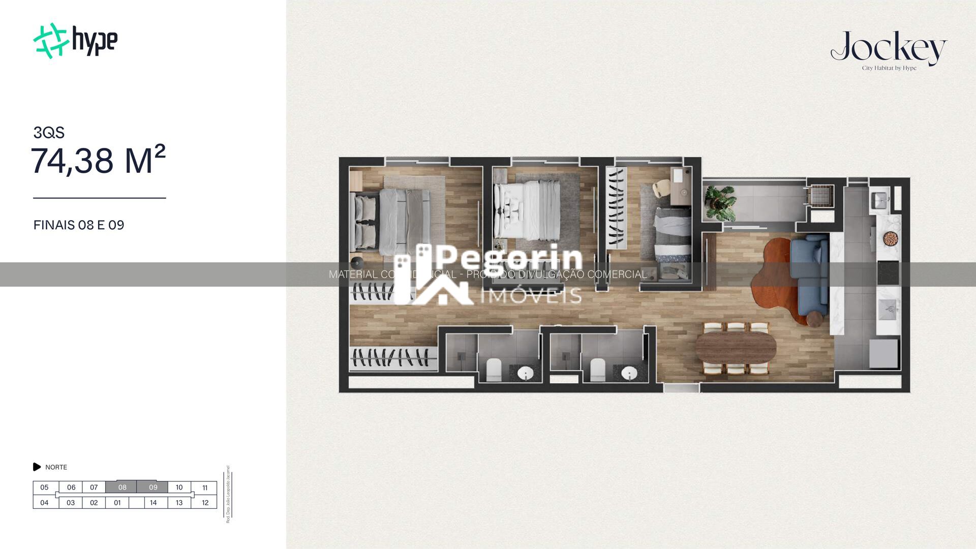 Apartamento à venda com 3 quartos, 66m² - Foto 45