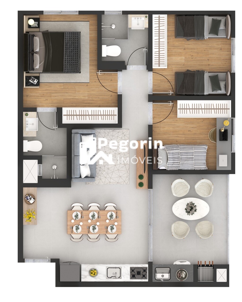 Apartamento à venda com 2 quartos, 57m² - Foto 41