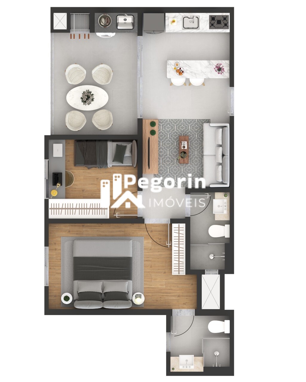 Apartamento à venda com 2 quartos, 57m² - Foto 39