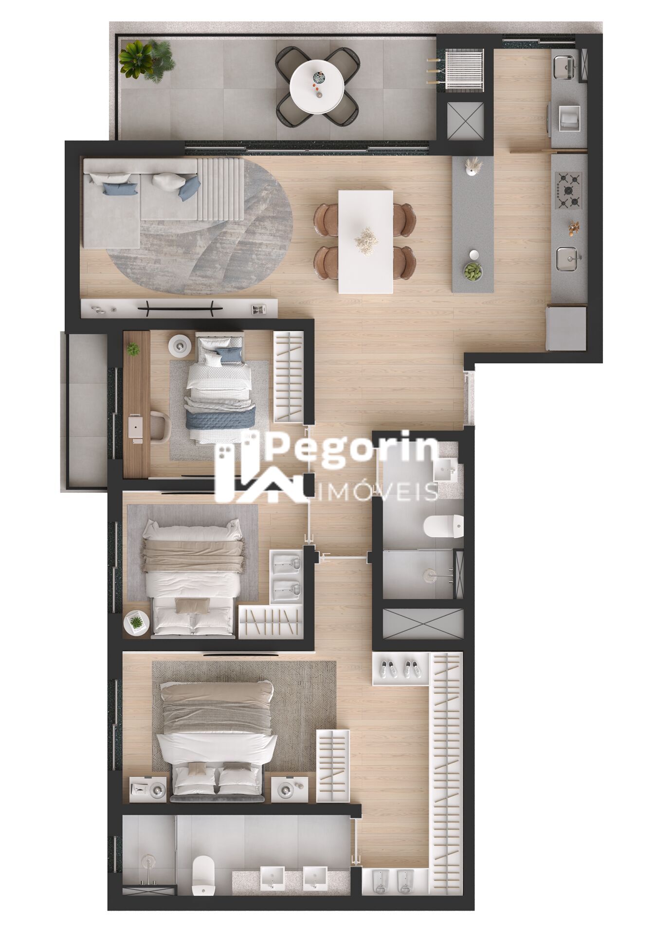 Apartamento à venda com 3 quartos, 101m² - Foto 44