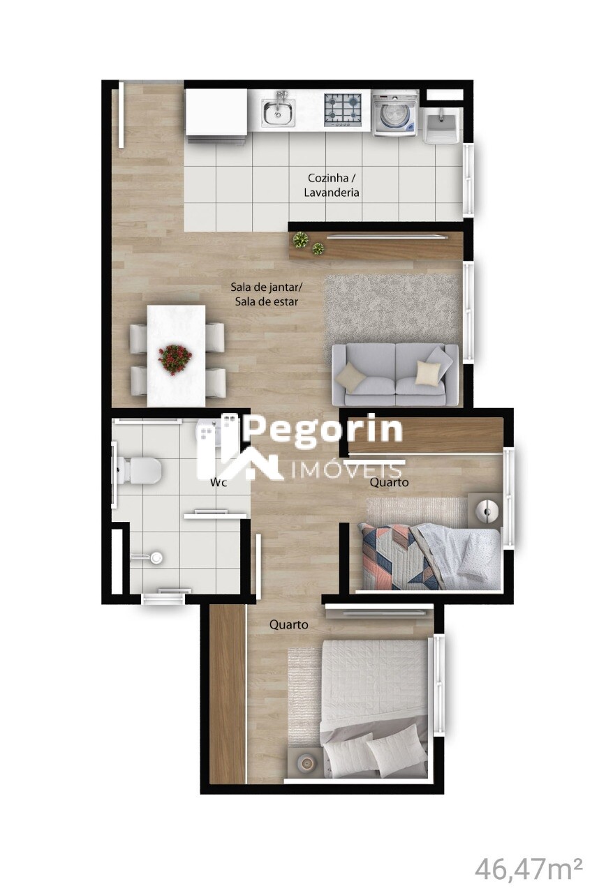 Apartamento à venda com 2 quartos, 46m² - Foto 28