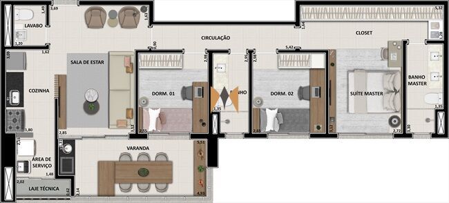 Apartamento, 3 quartos, 101 m² - Foto 21