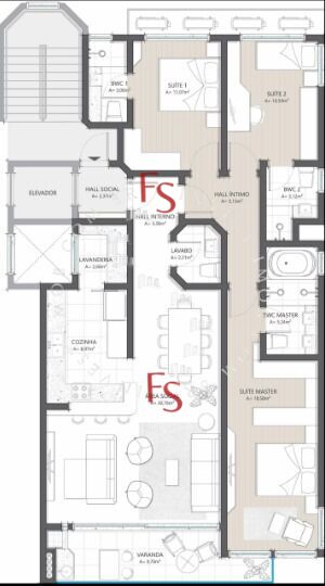 Apartamento, 3 quartos, 133 m² - Foto 10