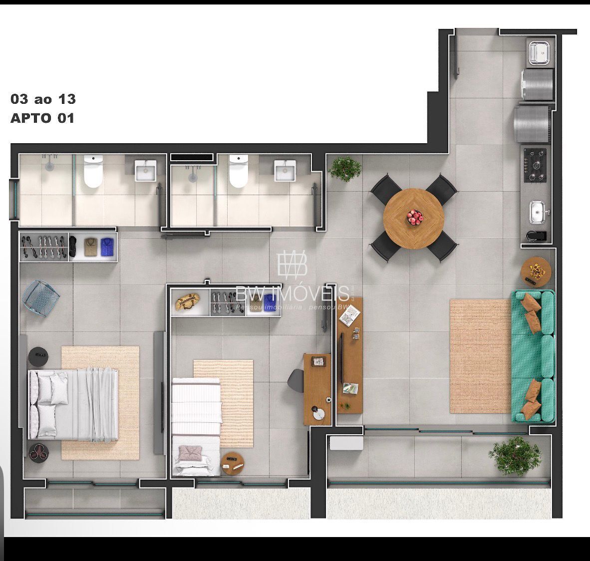 Apartamento, 2 quartos, 76 m² - Foto 8