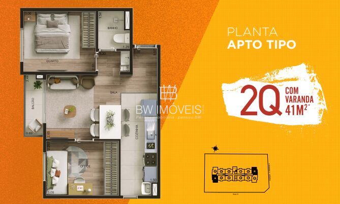Apartamento, 1 quarto, 39 m² - Foto 12