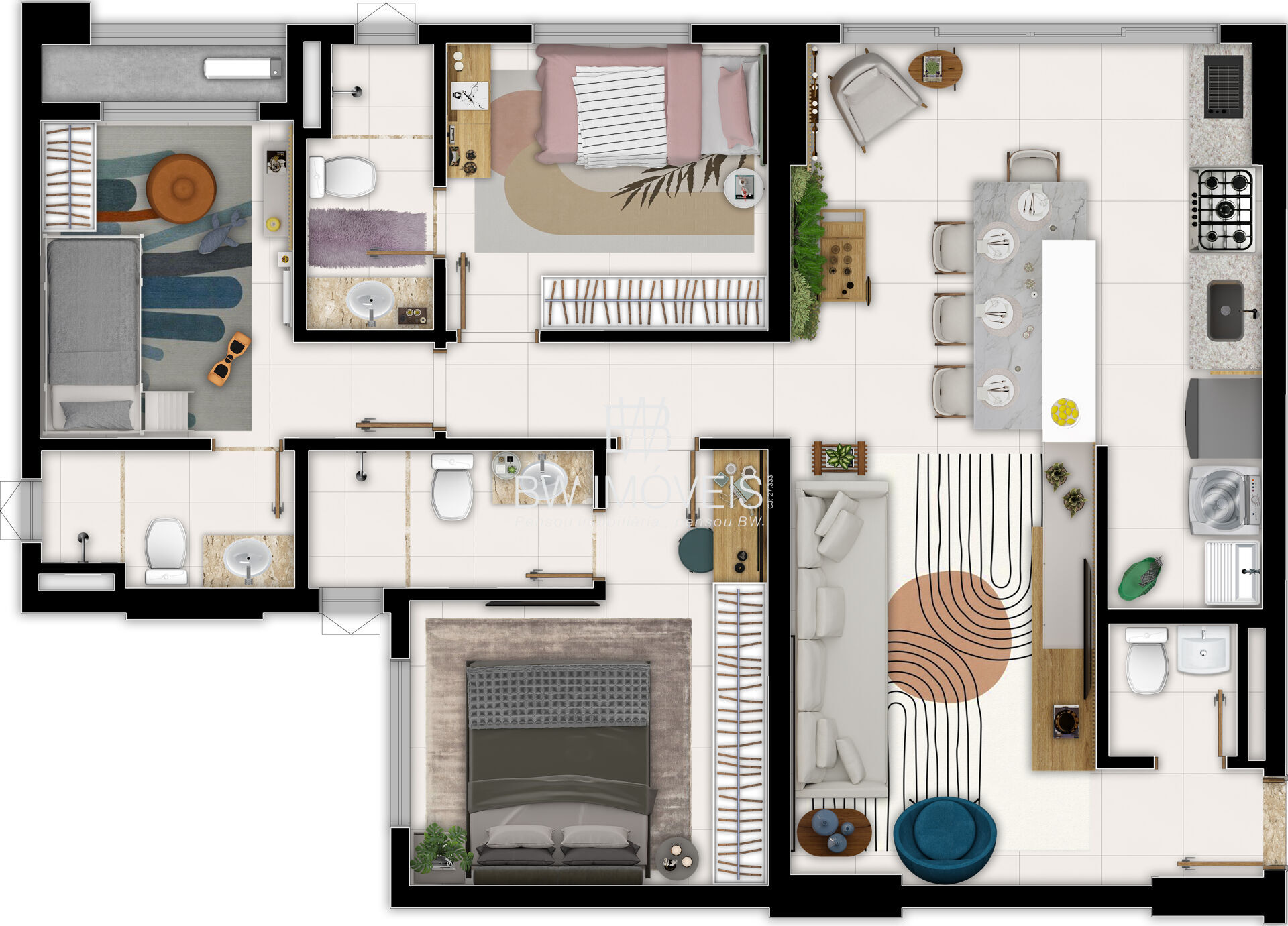 Apartamento à venda com 3 quartos, 89m² - Foto 8