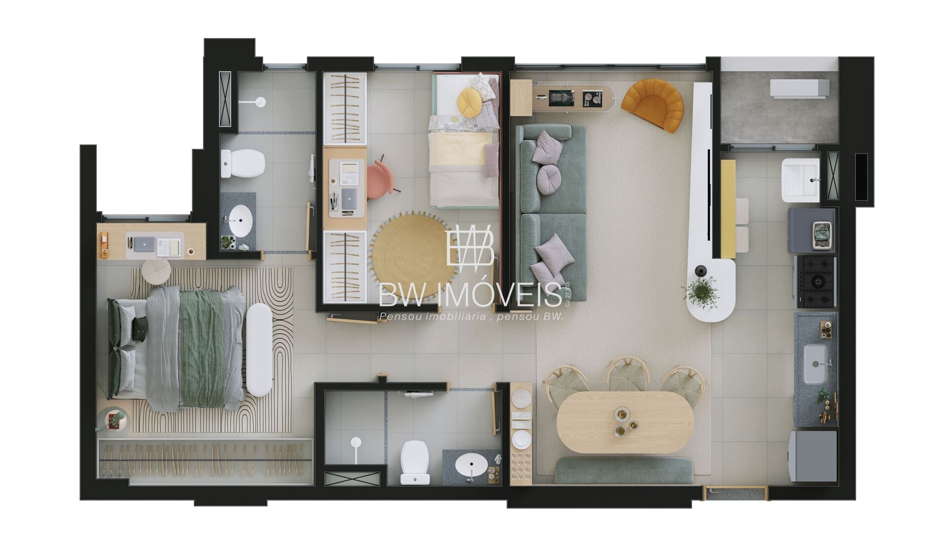 Apartamento à venda com 2 quartos, 58m² - Foto 13