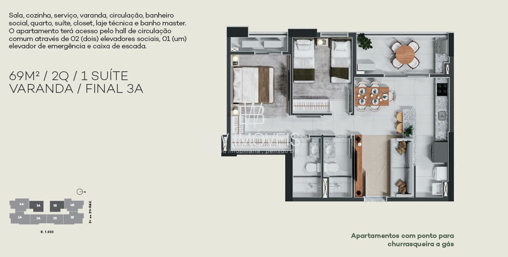 Apartamento, 2 quartos, 69 m² - Foto 5