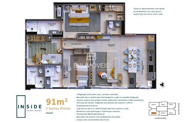 Apartamento, 3 quartos, 91 m² - Foto 17