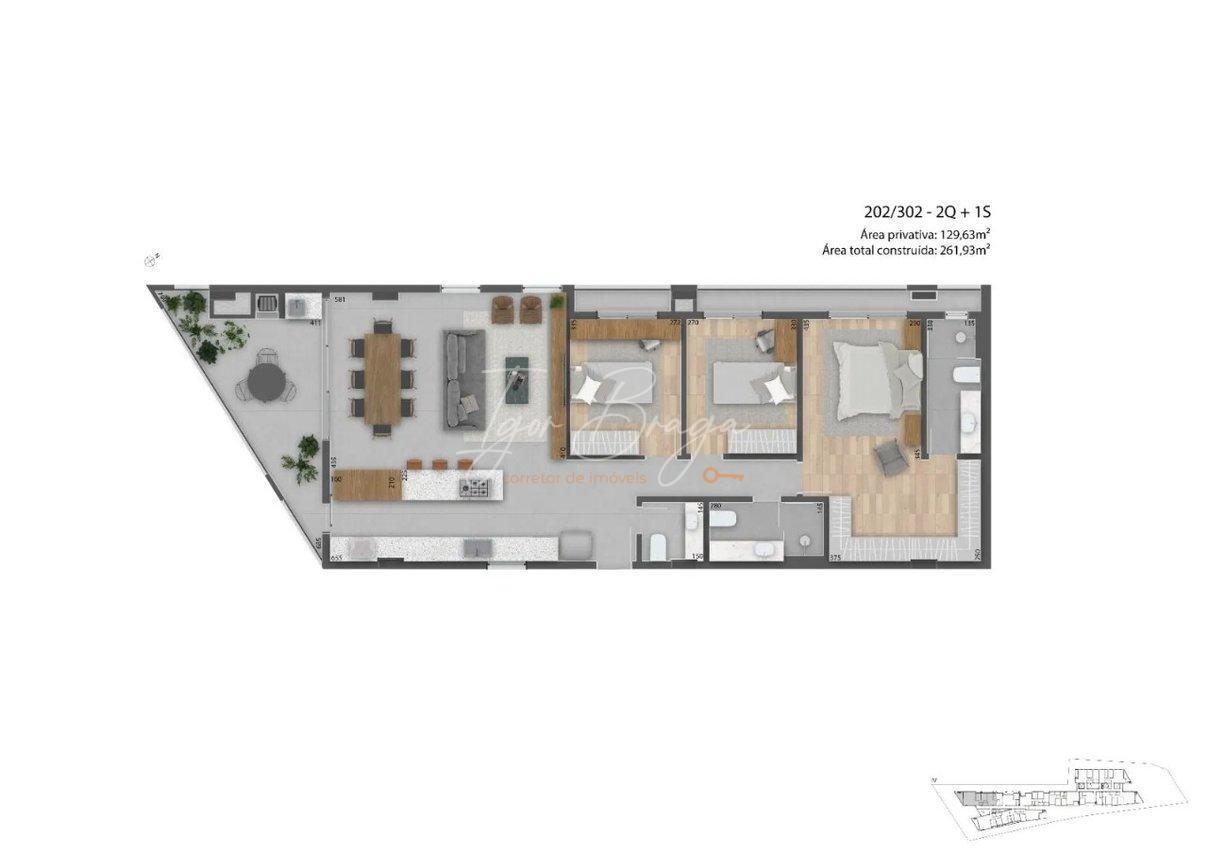 Apartamento à venda com 3 quartos, 262m² - Foto 19