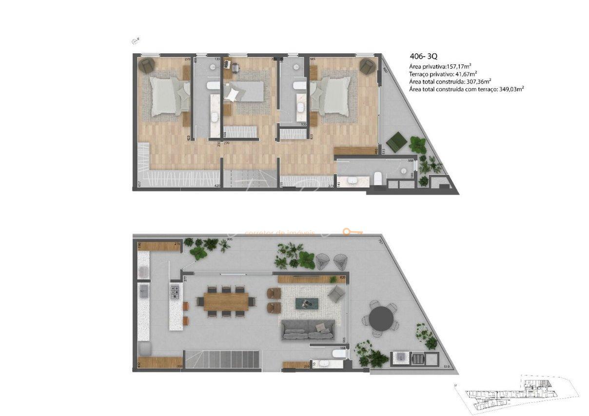 Apartamento à venda com 3 quartos, 262m² - Foto 26