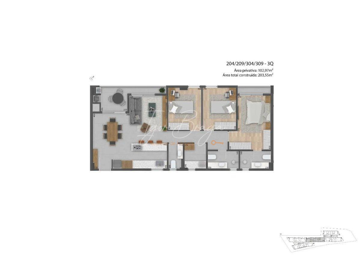 Apartamento à venda com 3 quartos, 262m² - Foto 17