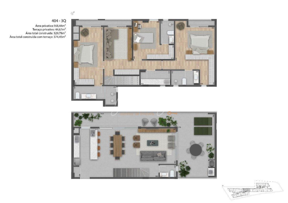 Apartamento à venda com 3 quartos, 262m² - Foto 25