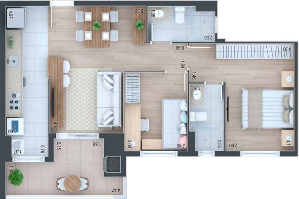 Apartamento, 3 quartos, 83 m² - Foto 29