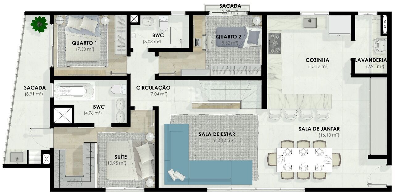 Apartamento, 2 quartos, 45 m² - Foto 10