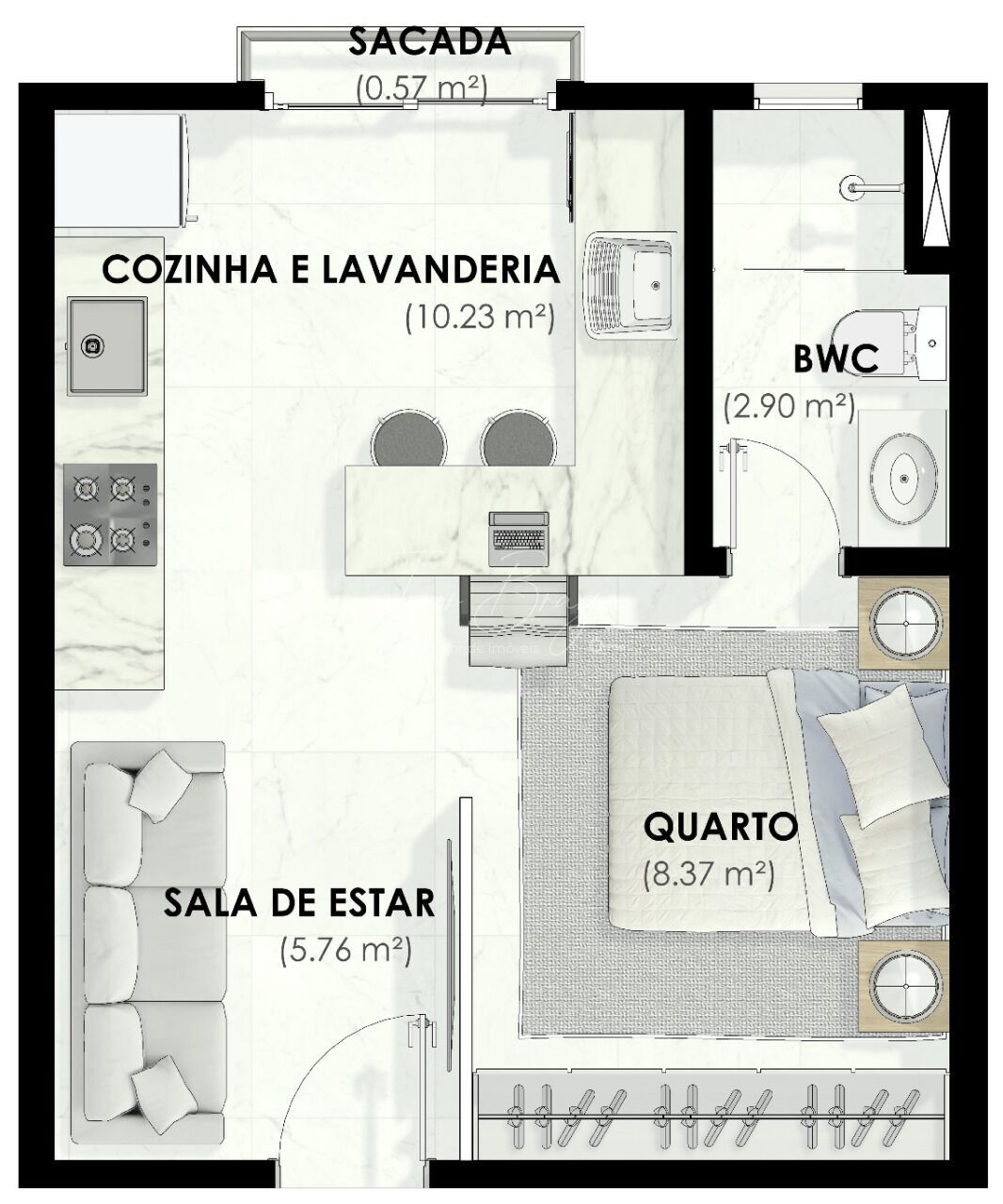 Apartamento à venda com 2 quartos, 45m² - Foto 17