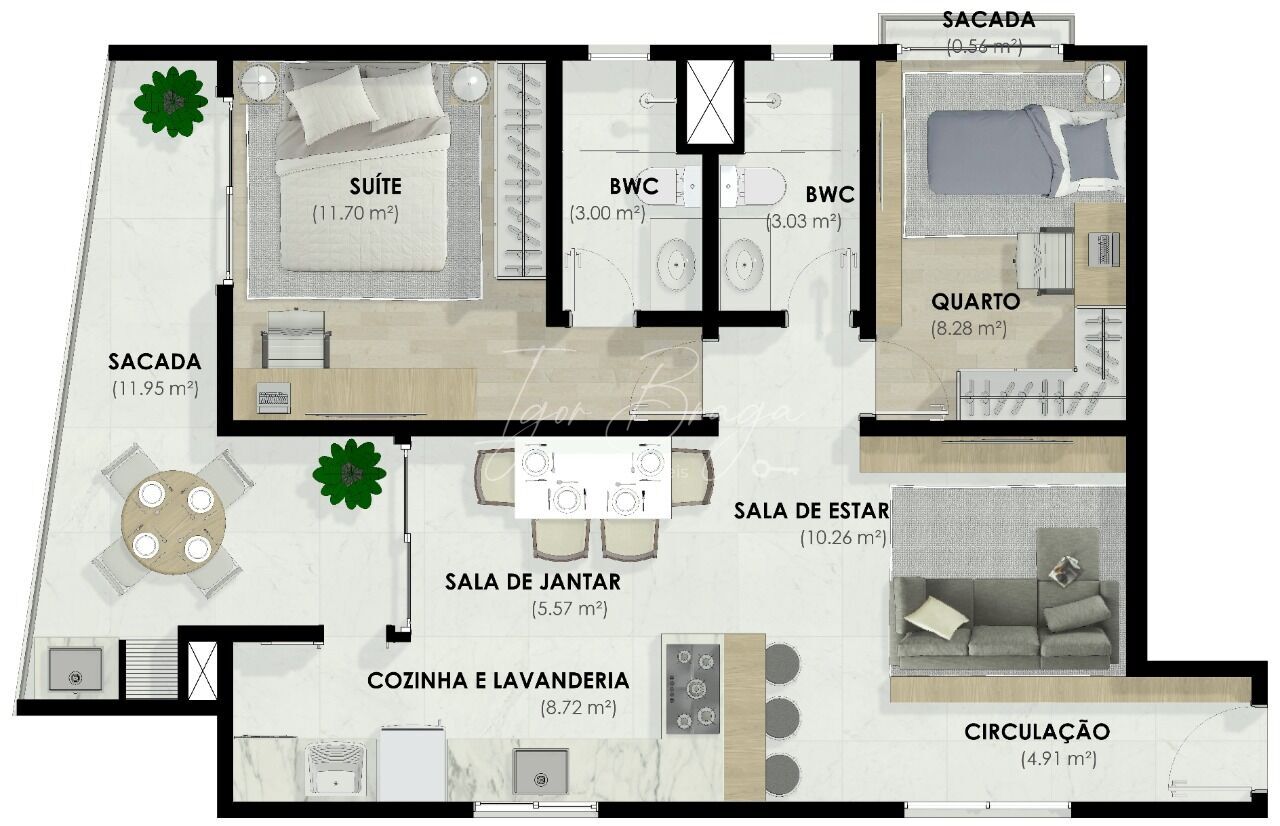 Apartamento à venda com 2 quartos, 45m² - Foto 8