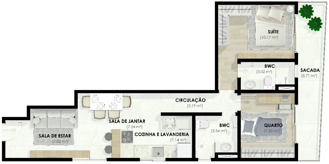 Apartamento, 2 quartos, 45 m² - Foto 9