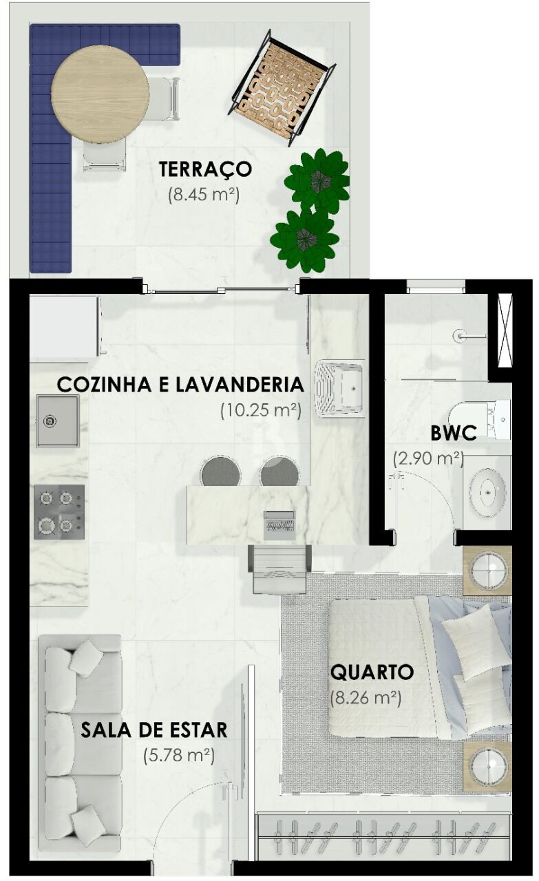 Apartamento, 2 quartos, 45 m² - Foto 24