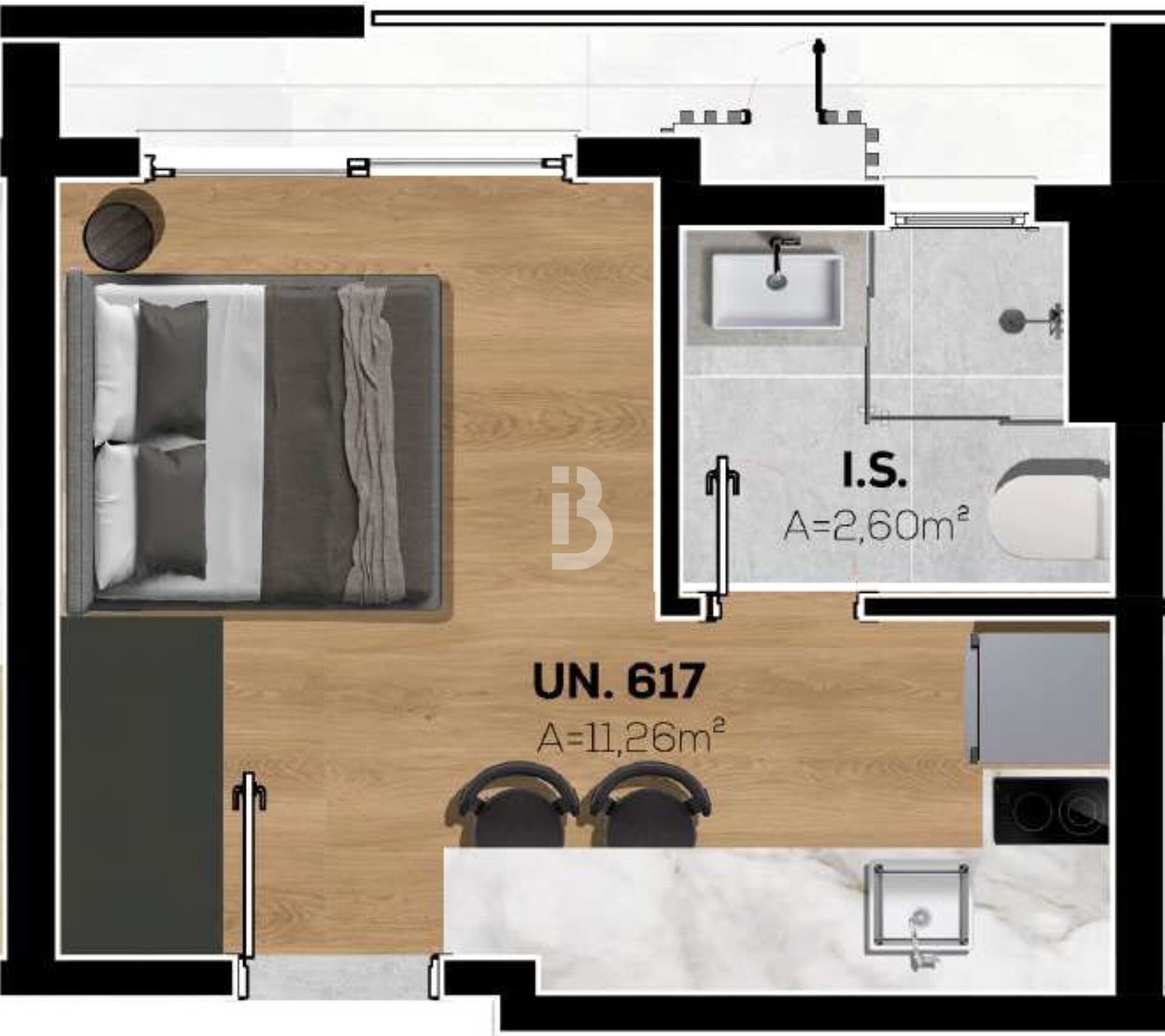Apartamento, 1 quarto, 20 m² - Foto 22