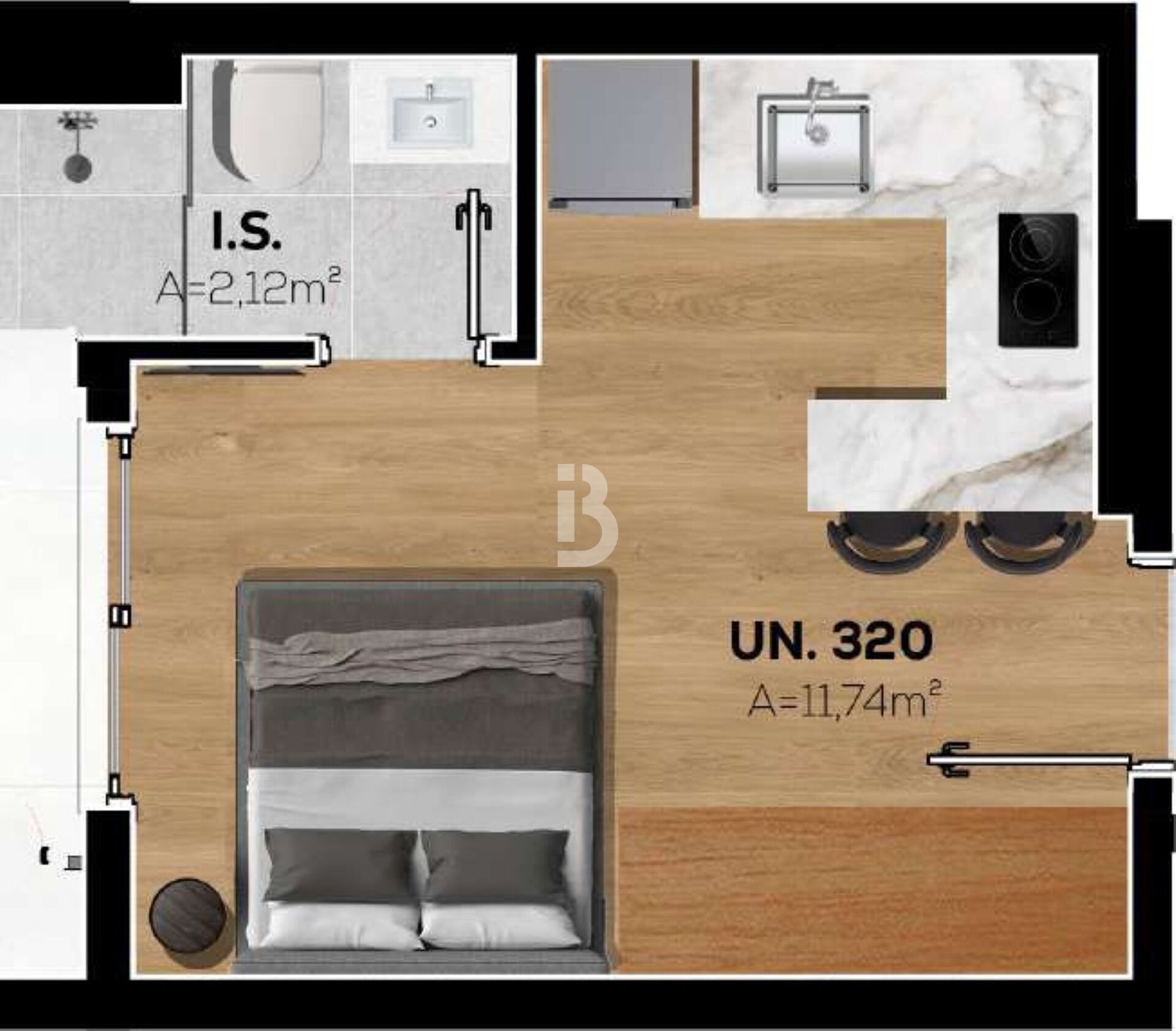 Apartamento, 1 quarto, 20 m² - Foto 23