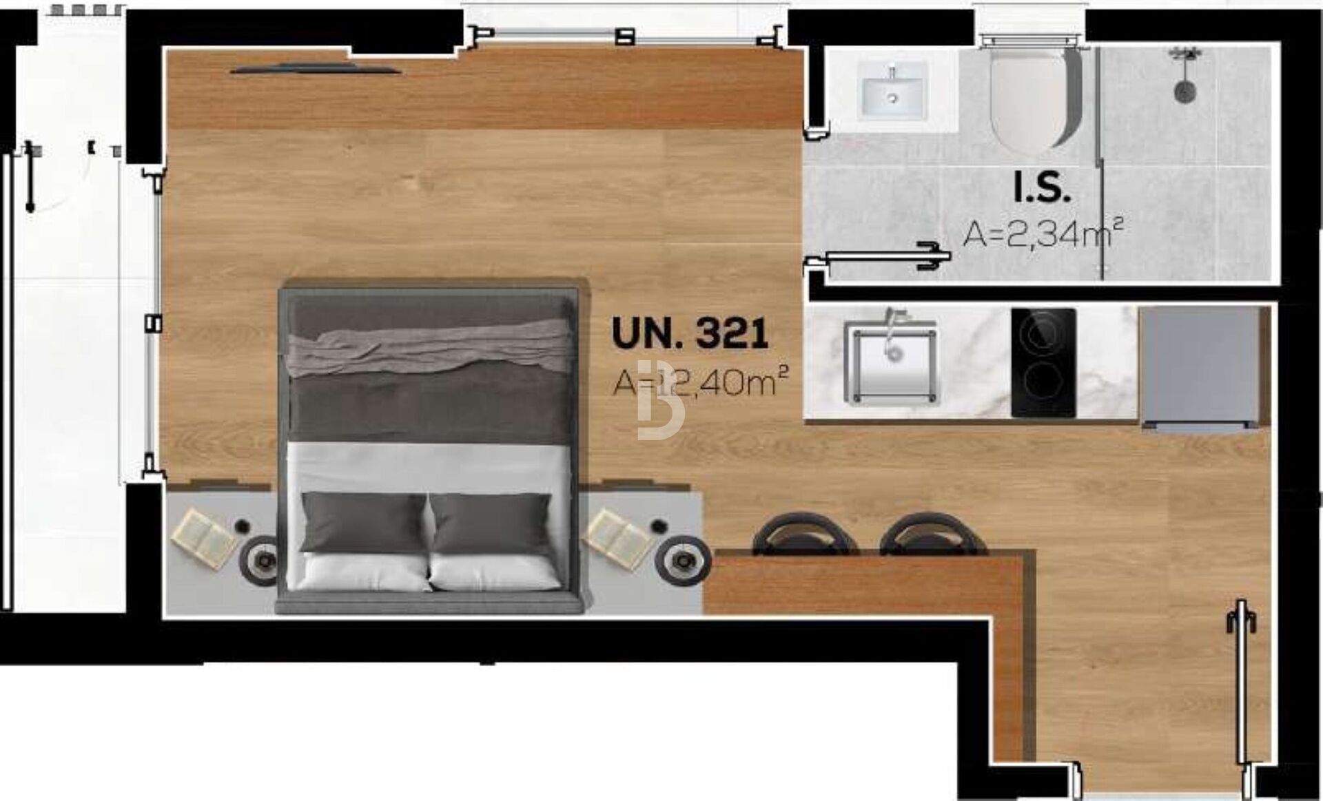 Apartamento, 1 quarto, 20 m² - Foto 20