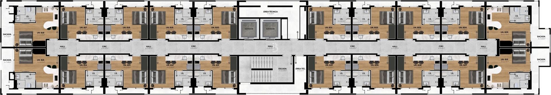 Apartamento, 1 quarto, 20 m² - Foto 14