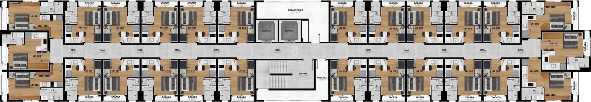 Apartamento, 1 quarto, 20 m² - Foto 15