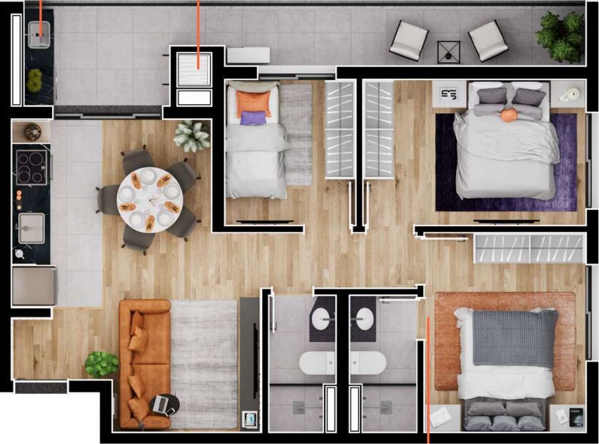 Apartamento, 2 quartos, 58 m² - Foto 38