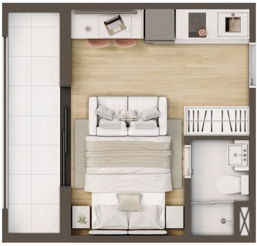 Apartamento, 1 quarto, 20 m² - Foto 27