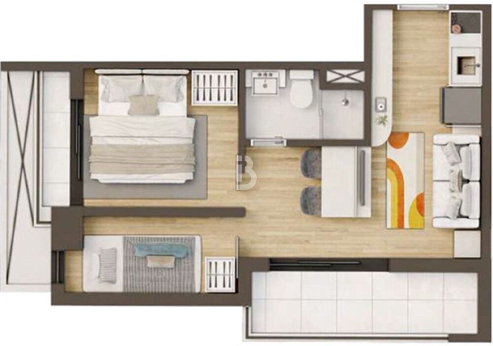 Apartamento, 1 quarto, 20 m² - Foto 31