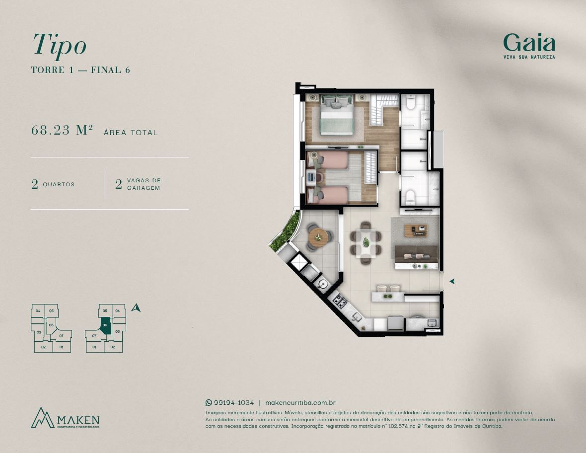 Apartamento, 2 quartos, 68 m² - Foto 52