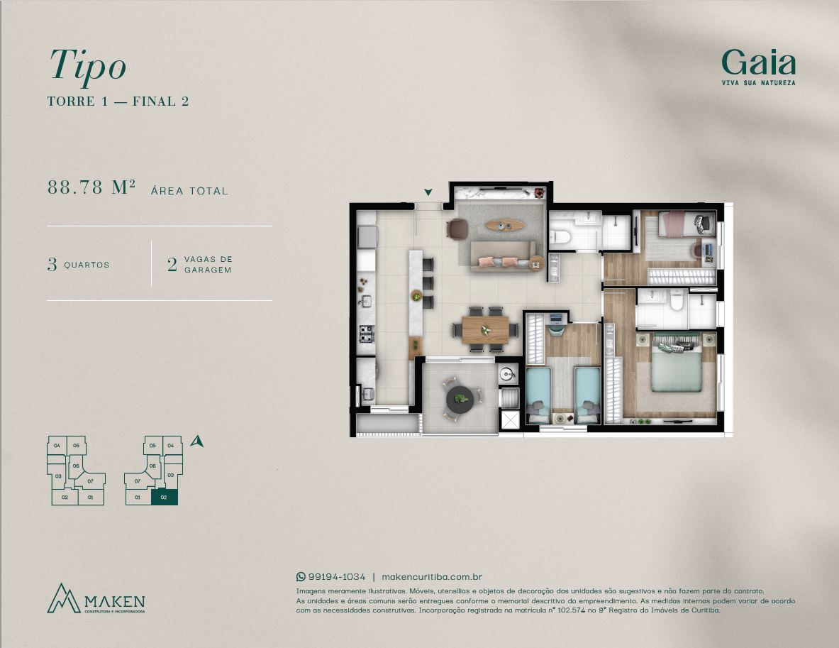 Apartamento, 2 quartos, 68 m² - Foto 49