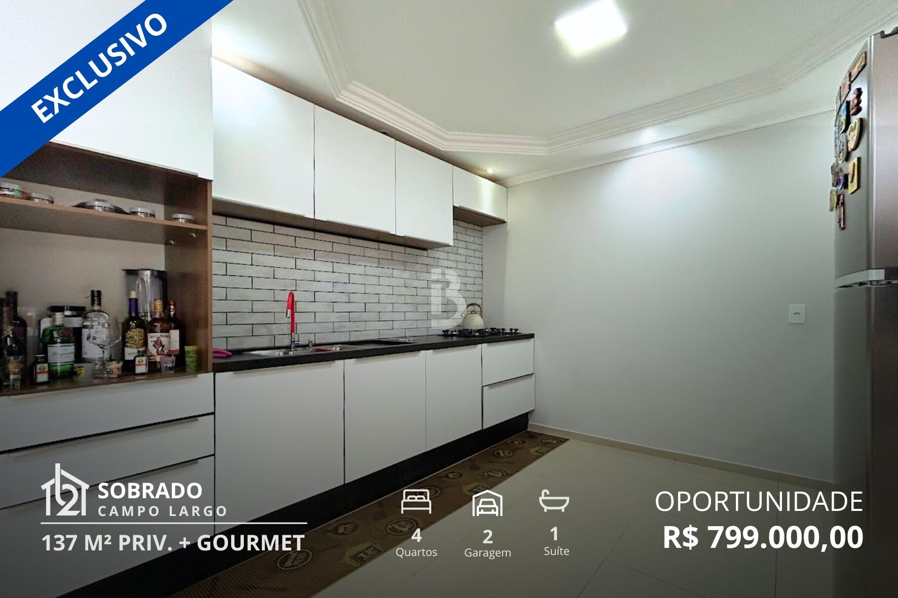 Sobrado, 4 quartos, 137 m² - Foto 1