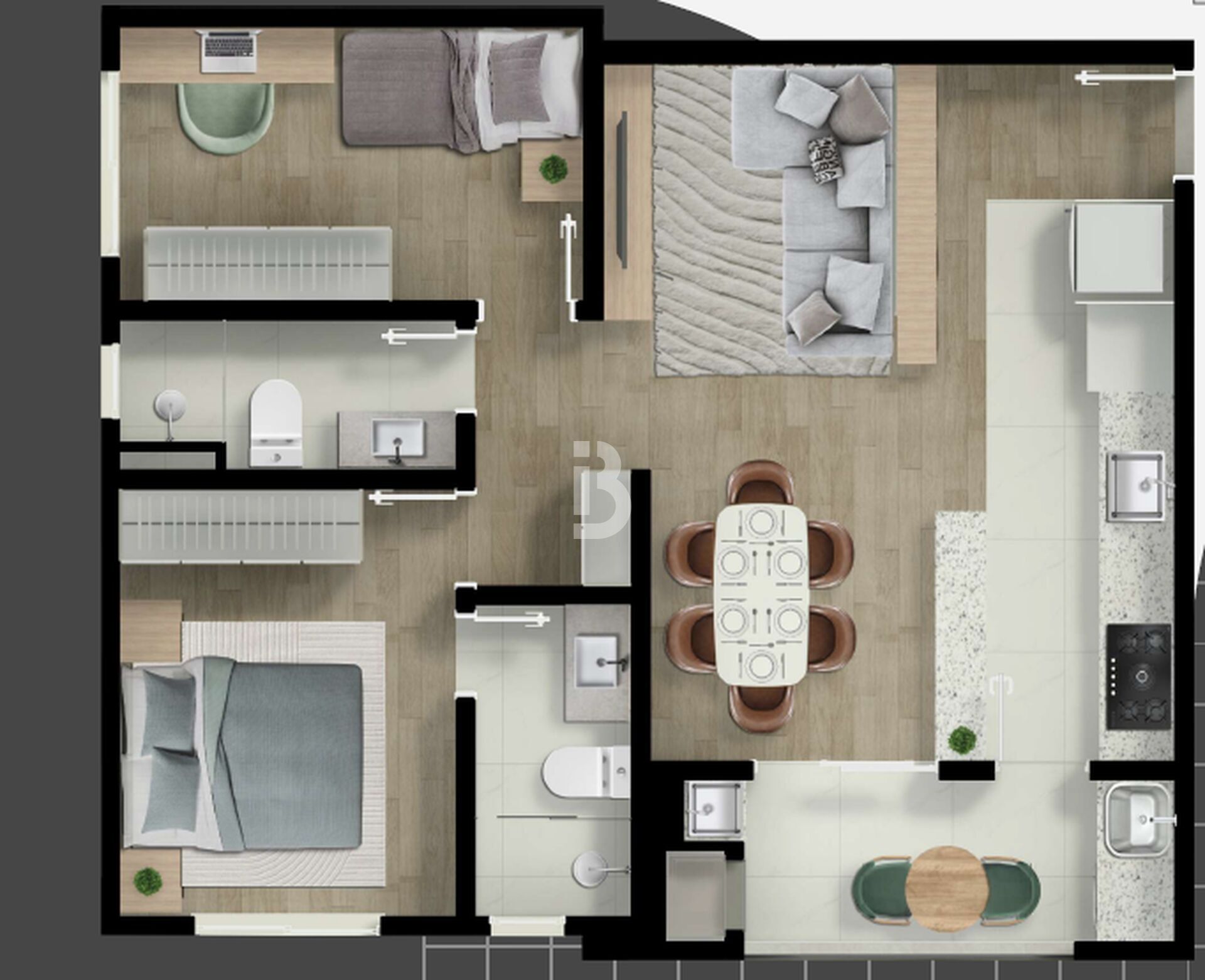 Apartamento, 2 quartos, 60 m² - Foto 29