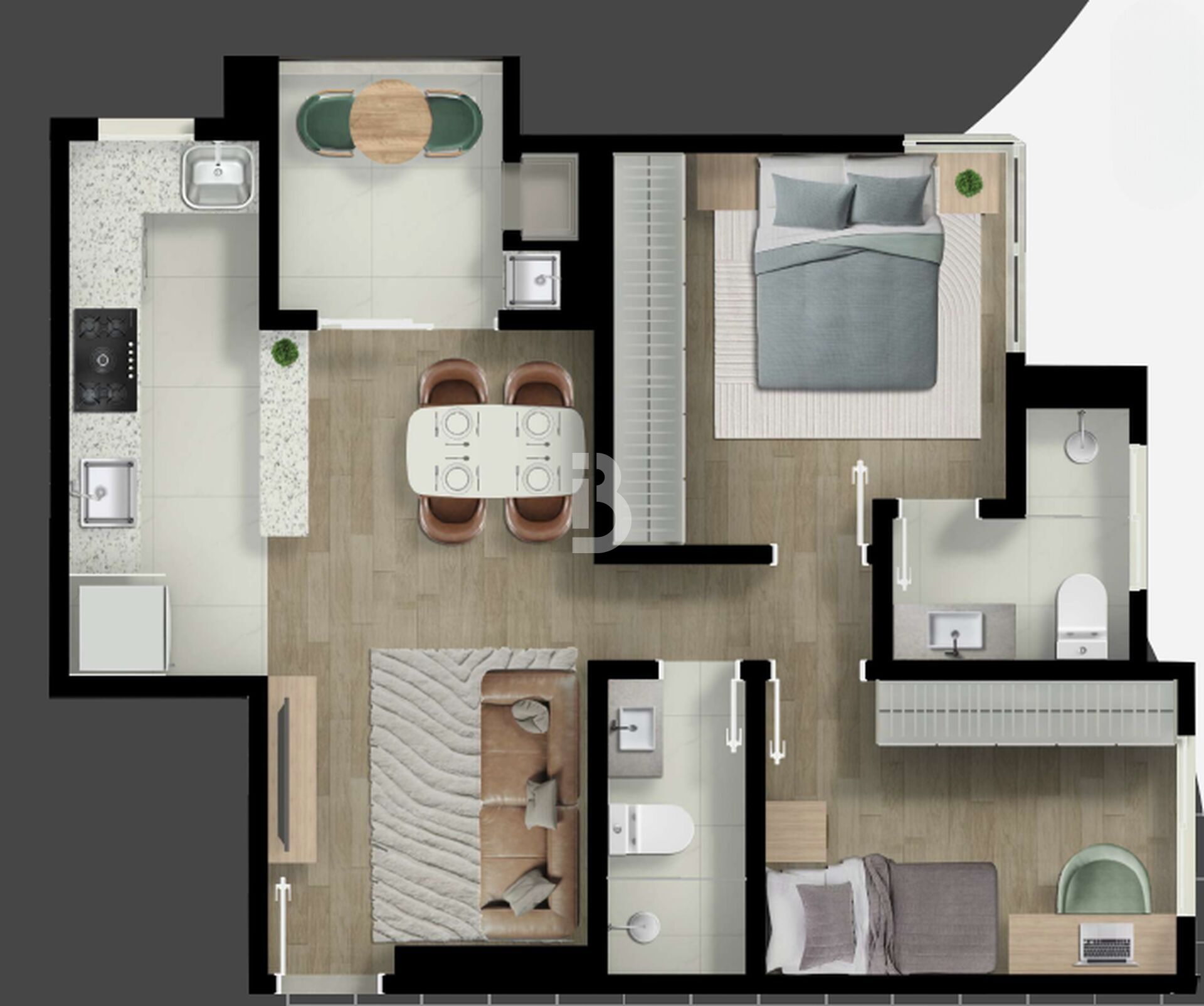 Apartamento, 2 quartos, 60 m² - Foto 28