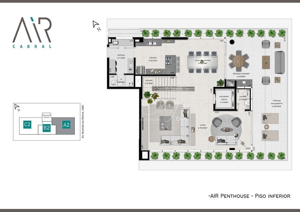 Apartamento à venda com 3 quartos, 202m² - Foto 37