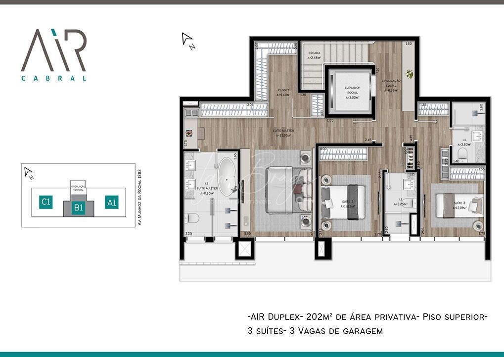 Apartamento à venda com 3 quartos, 202m² - Foto 38