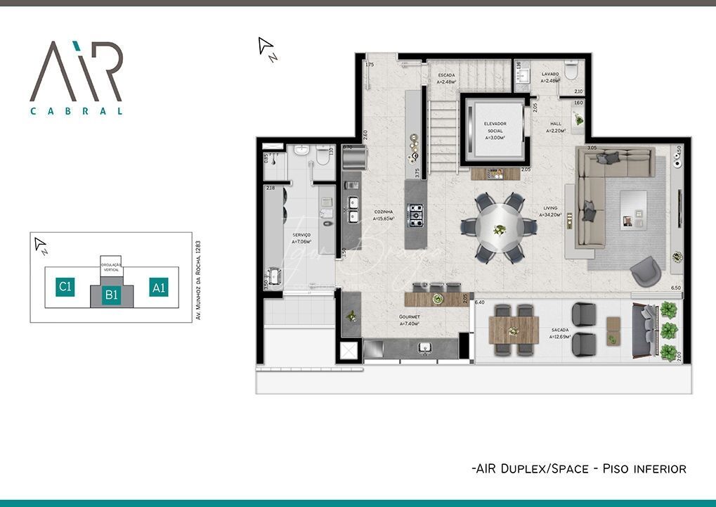 Apartamento à venda com 3 quartos, 202m² - Foto 39