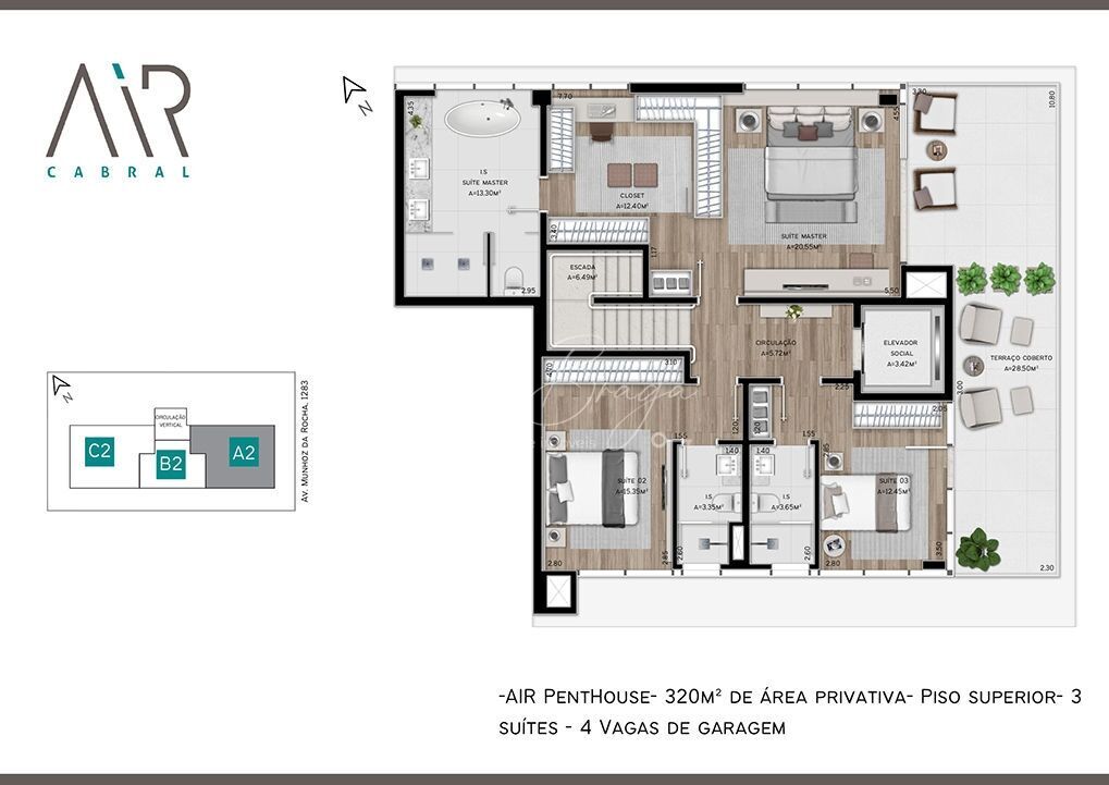 Apartamento à venda com 3 quartos, 202m² - Foto 36