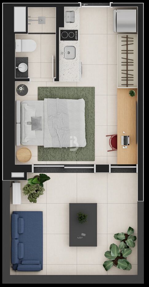 Apartamento, 1 quarto, 24 m² - Foto 10