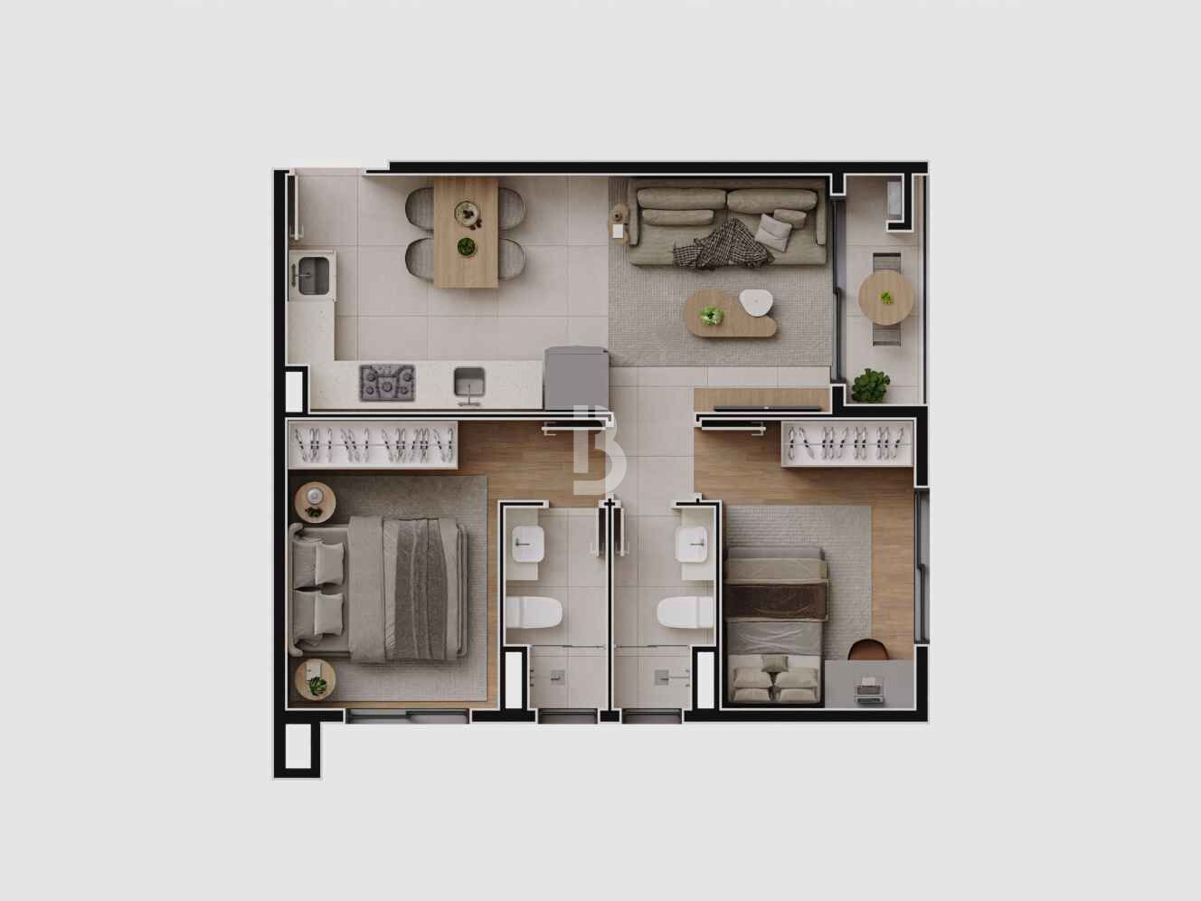 Apartamento, 2 quartos, 57 m² - Foto 40
