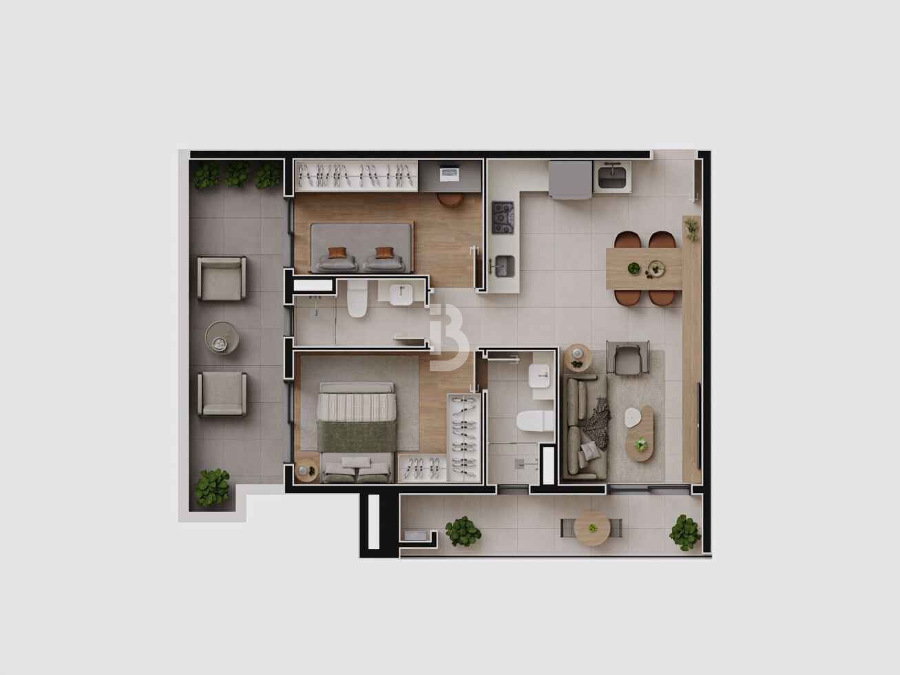 Apartamento, 2 quartos, 57 m² - Foto 33