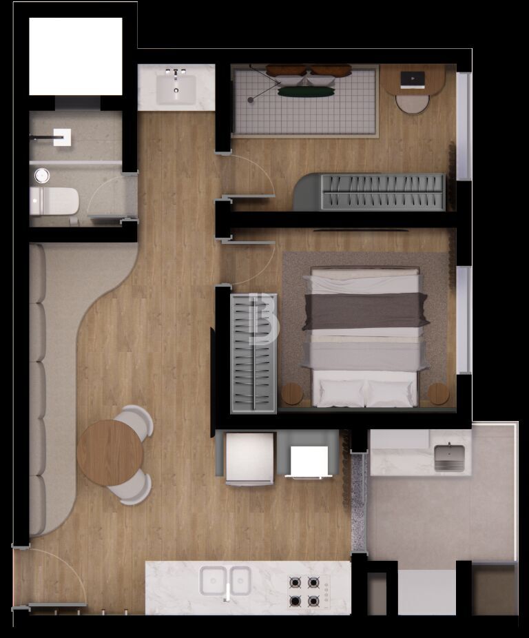Apartamento, 2 quartos, 53 m² - Foto 43