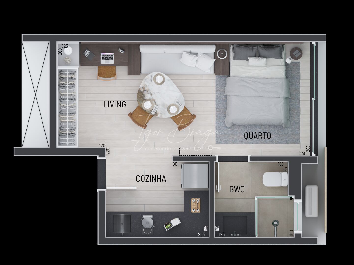 Apartamento à venda com 1 quarto, 30m² - Foto 23